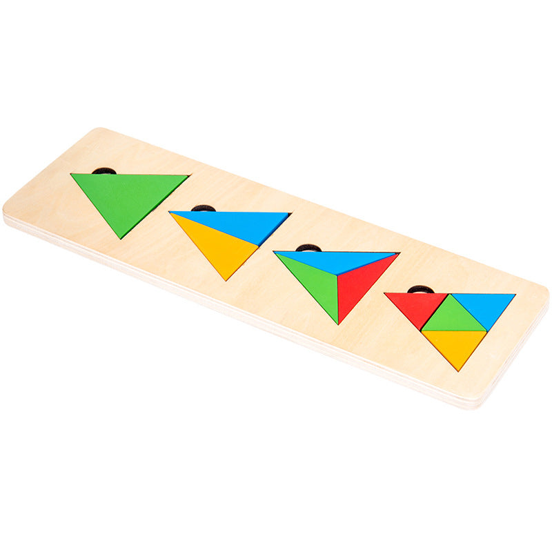 Montessori Wooden Sorting Game with Geometric Shapes – infinitias