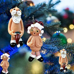Santa Claus Pendant Resin Christmas Decoration