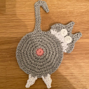 🐱Cute Knitted Kitten Butt Coasters