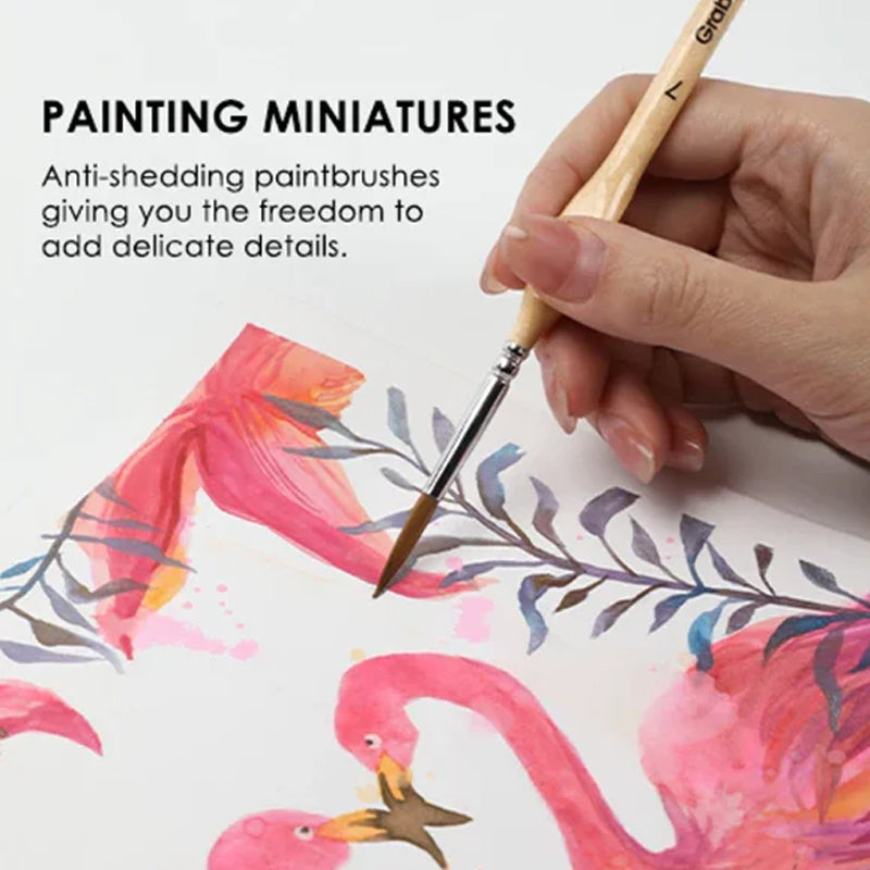 Miniature Detail Paint Brush Set