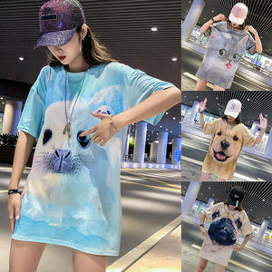 Animal Printed Loose T-shirt