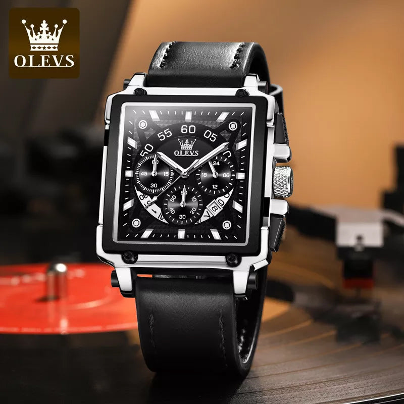 Luminous Luxury Square Business Automatic Mechanical Watch