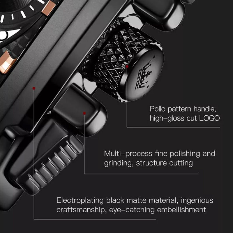 Luminous Luxury Square Business Automatic Mechanical Watch