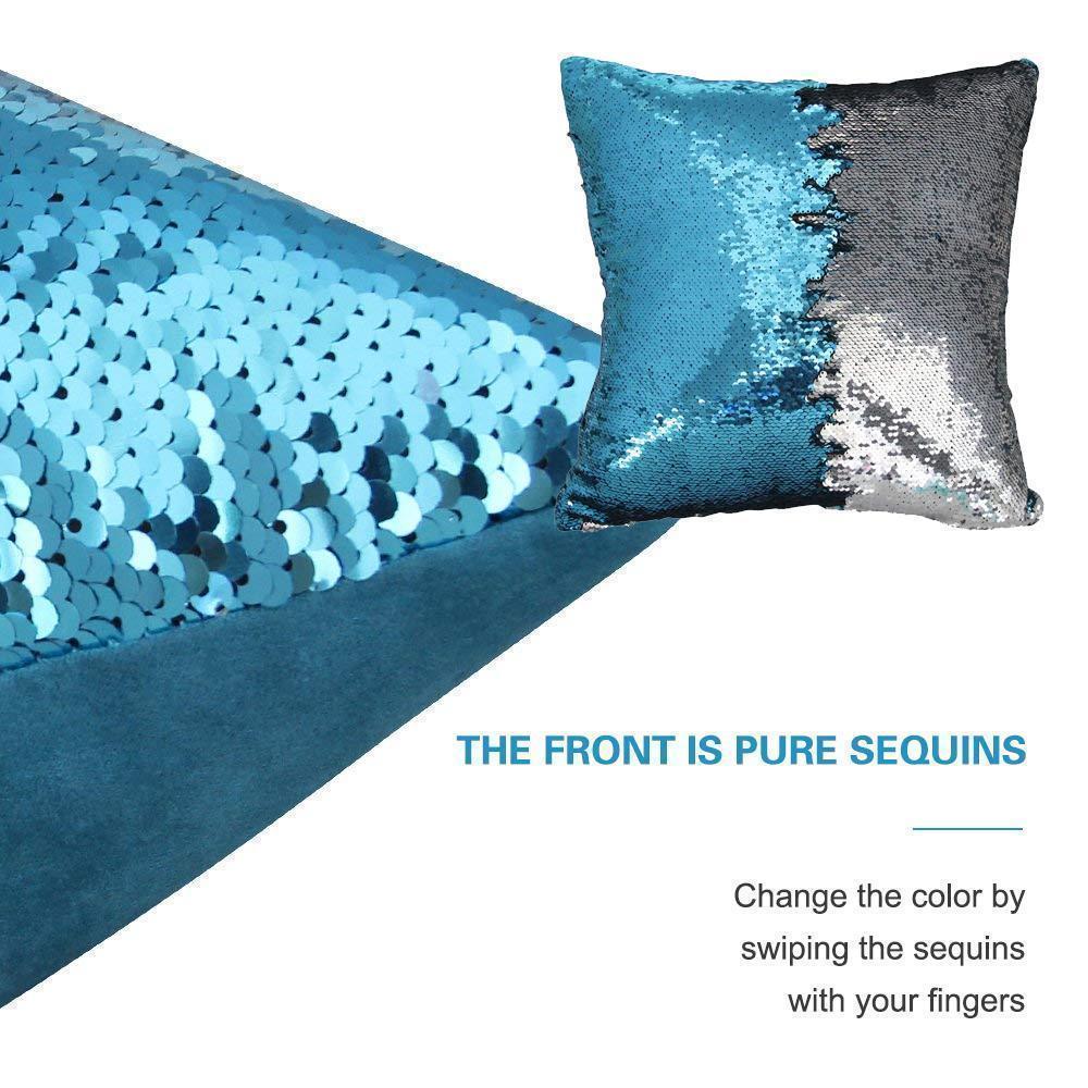 Hirundo Amazing Reversible Sequin Pillow, insert included
