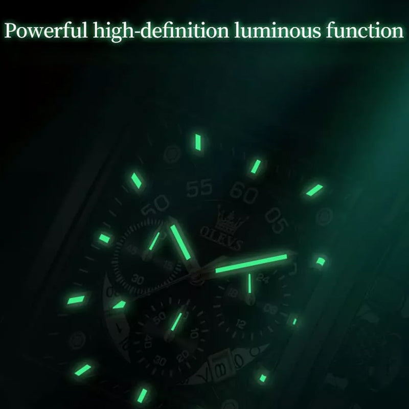 Luminous Luxury Square Business Automatic Mechanical Watch