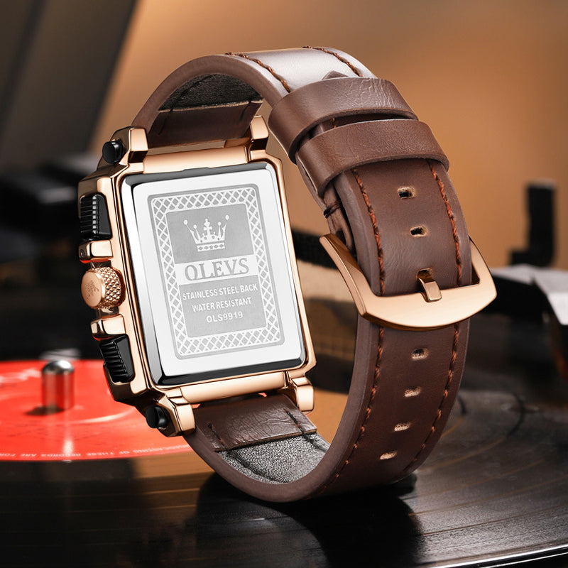 Luminous Luxury Square Business Automatic Mechanical Watch