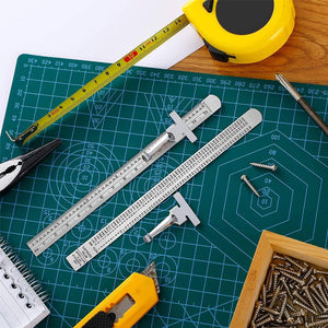 Stainless Steel Ruler with Detachable Clip