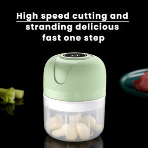 USB Rechargeable Electric Garlic Grinder