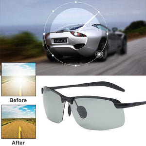 Polarized color changing sunglasses