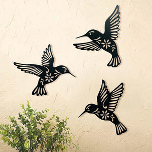 🐦Set of 3 Metal Hummingbird Wall Art Decor