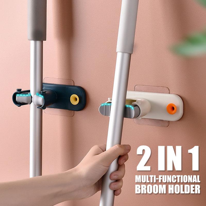 2 In 1 Multi-functional Broom Holder