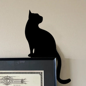 Black Cat Door Corner Sign Decoration