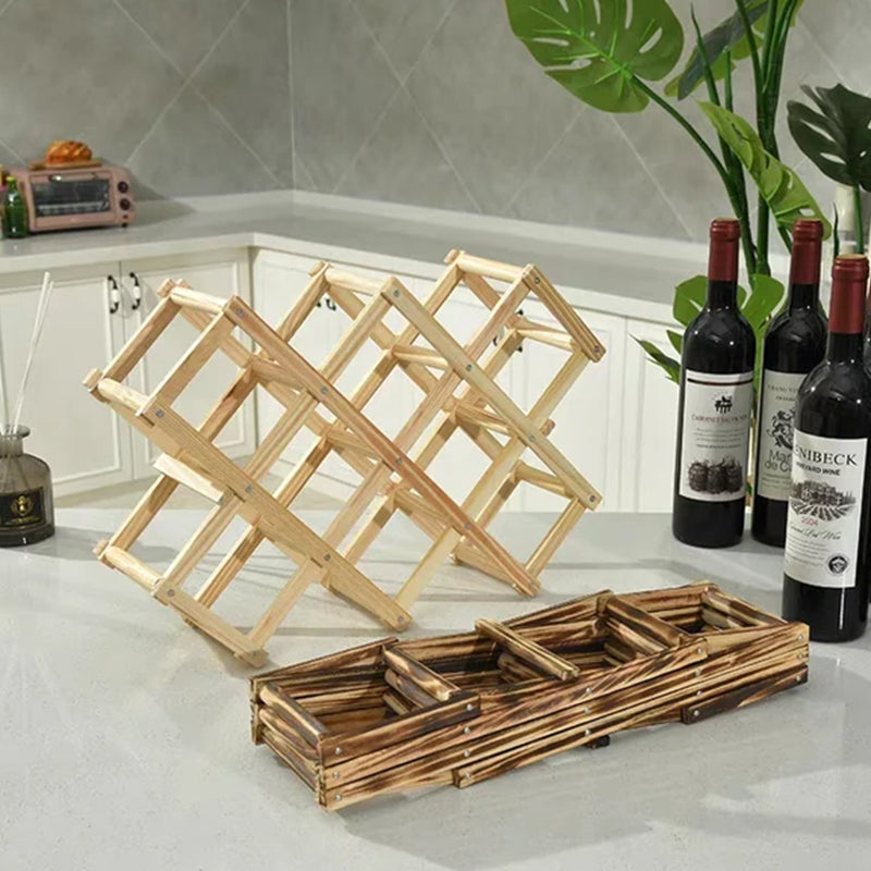 Wine Wall Rack Custom Stackable Bamboo Wine Rack Classic Style