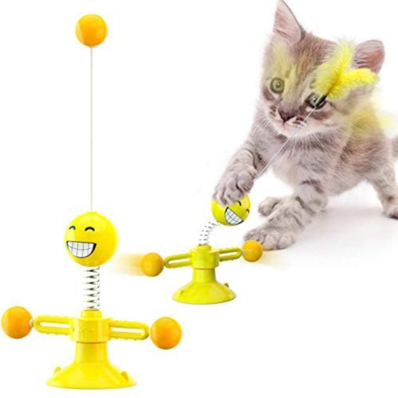 Interactive Spring Man Cat Toy