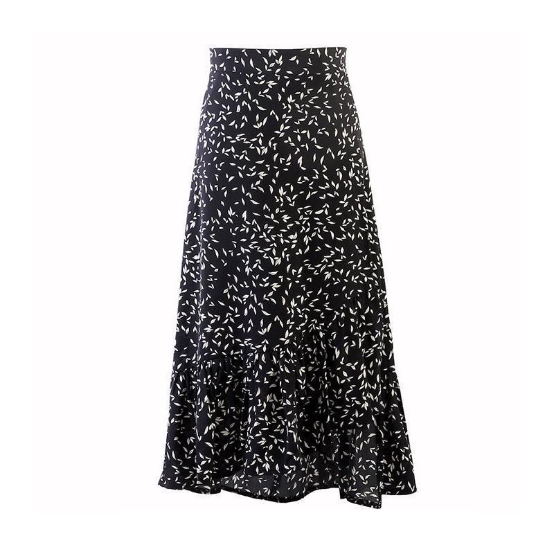 Women's Floral Irregular Fishtail Skirt