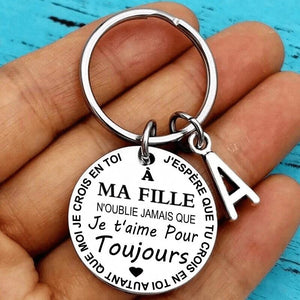 Porte-clés À MON FILS / MA FILLE（French keychain）