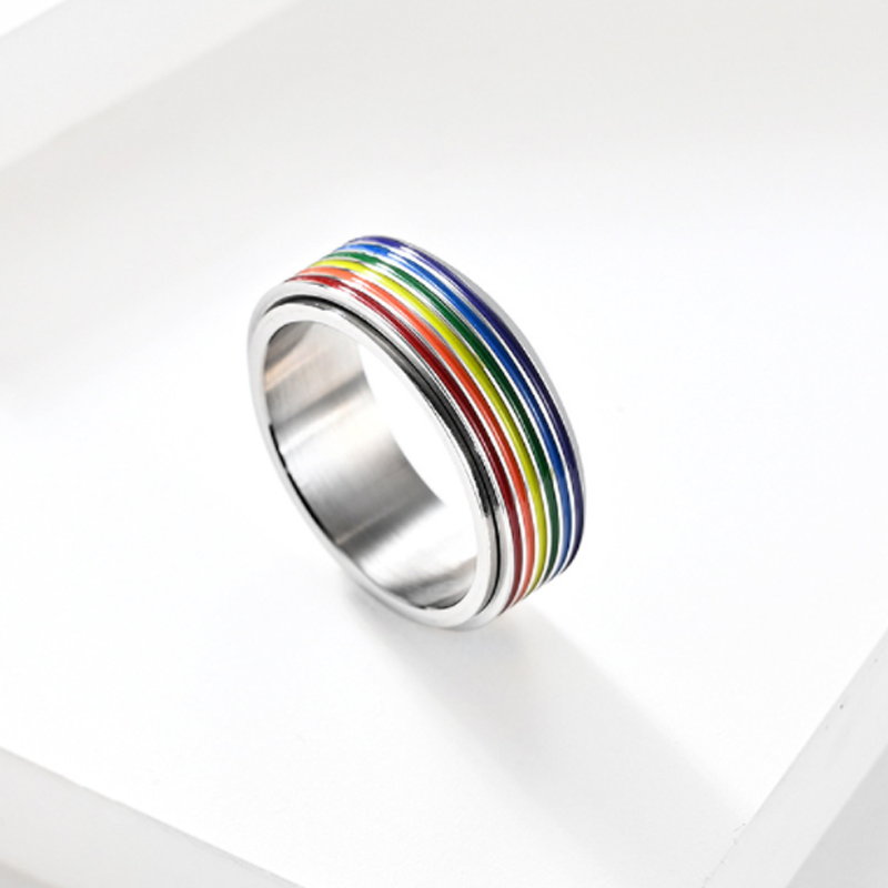 Titanium Rainbow Ring