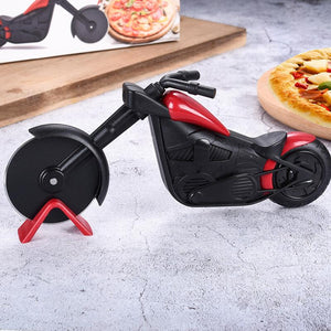 Unique Motorcycle Style Pizza Cutter