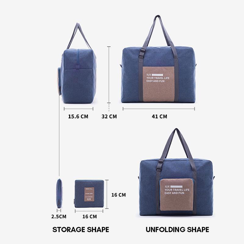 Foldable, waterproof travel bag with large capacity