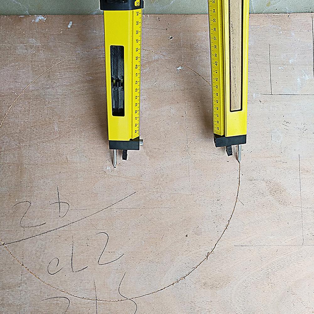 Multi-Function Woodworking Scribe Compass Gauge