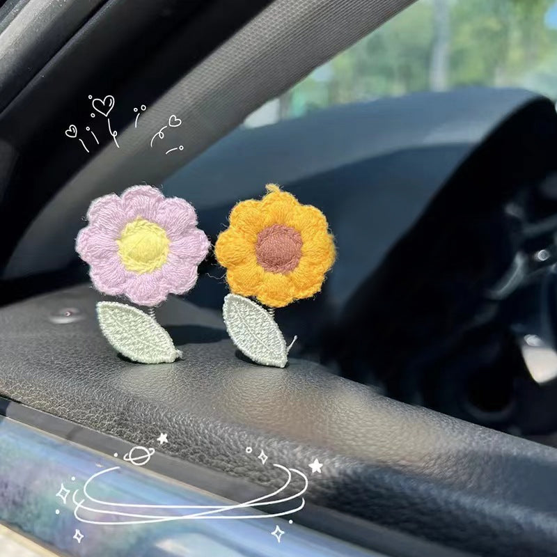 🌸Shaking Head Flower Car Ornament (7 pcs)