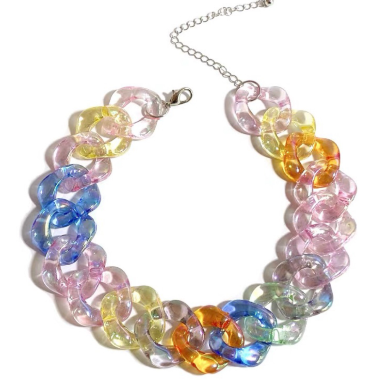 Temperament Exaggerated Candy Color Necklace