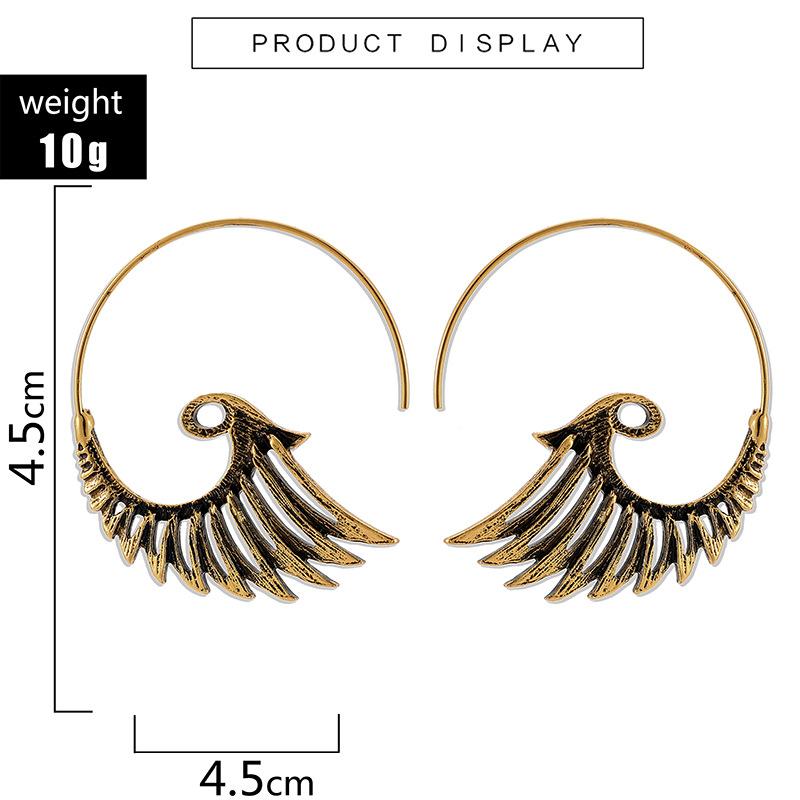 Vintage Peacock Tassel Earrings