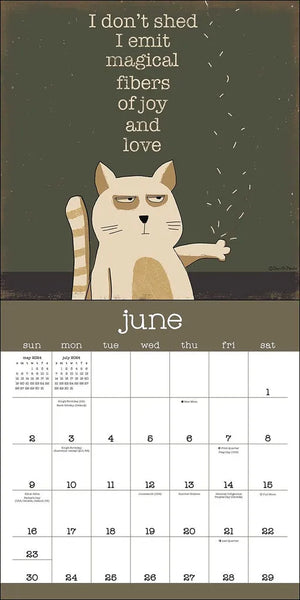 🐈‍⬛A Year of Snarky Cats 2024 Wall Calendar
