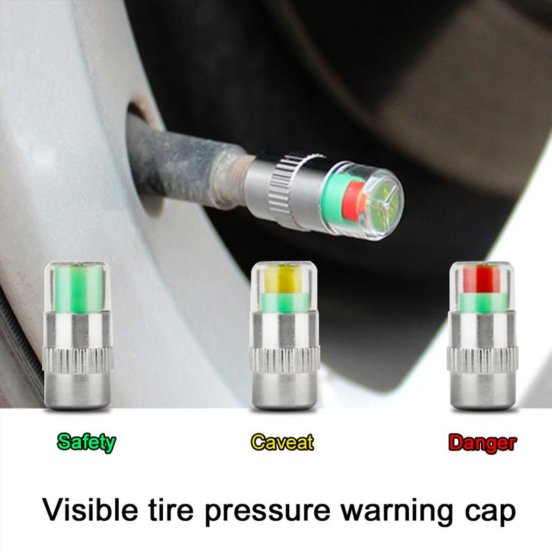 DOMOM Tire Pressure Indicator Valve Stem Caps