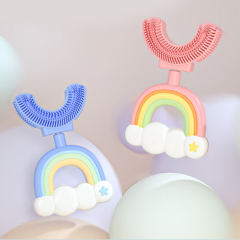 Kids Rainbow U-shaped Toothbrush