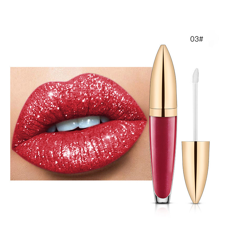 (🎄Christmas sale -50% OFF) Diamond Lip Gloss Matte To Glitter Liquid Lipstick Waterproof