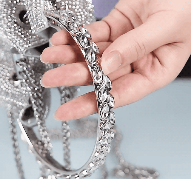 Diamond Drawstring Bucket Bag