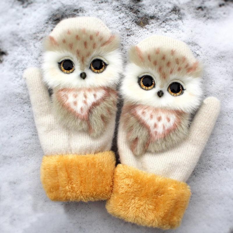 Cute Winter Animal Gloves, 1 pair