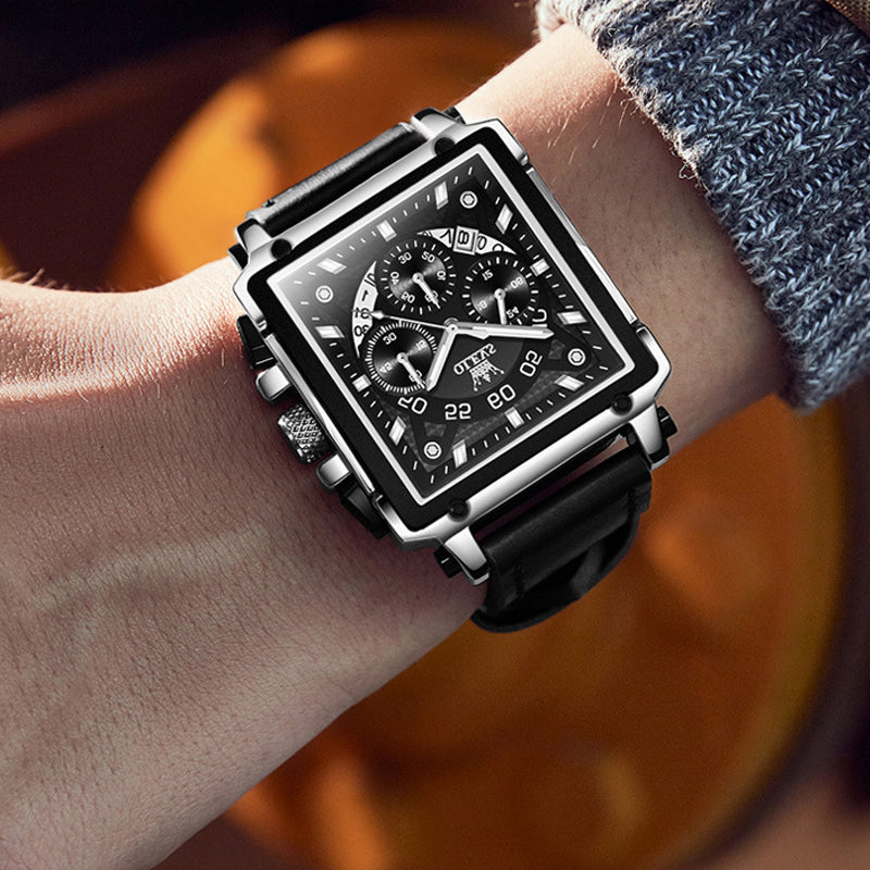 Luminous Luxury Square Business Automatic Mechanical Watch