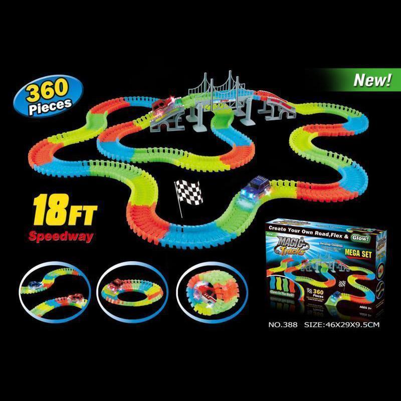 Glow Race Car Track