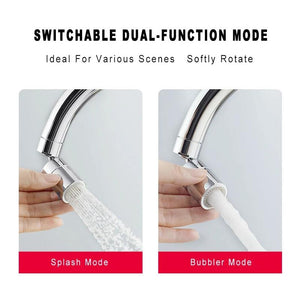 Rotatable Dual-Function Bubbler Faucet Head