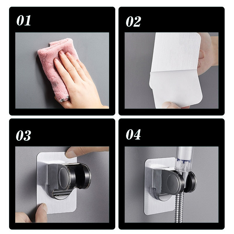 (🎄CHRISTMAS SALE NOW-50% OFF) Self-adhesive Shower Head Holder