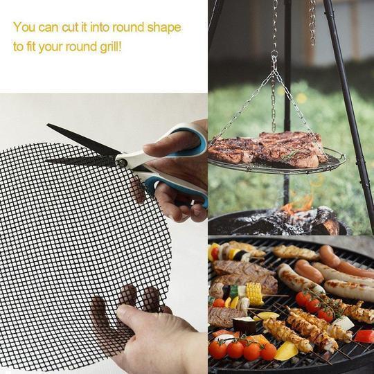 Non-stick BBQ grill mesh mat