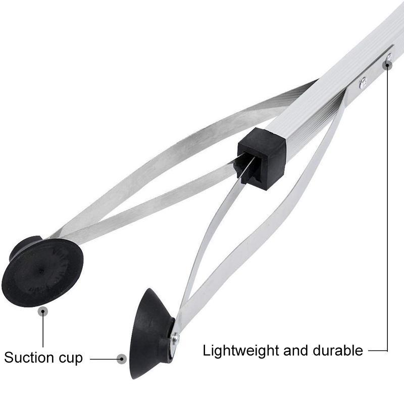 Foldable long handle aluminum alloy object picker
