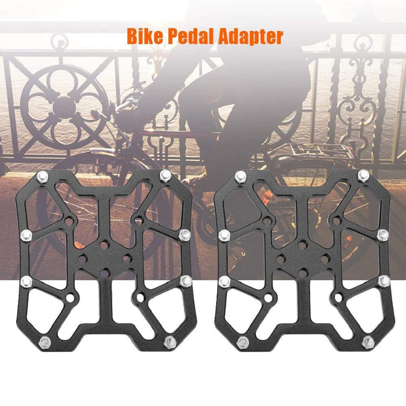 Aluminum Alloy Clipless Pedal Platform Adapters（A pair）