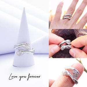 2022 New Couple Hug Ring Romantic Gift - For Friends Mother Sister Girlfriend
