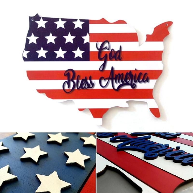 America Flag Decorative Board
