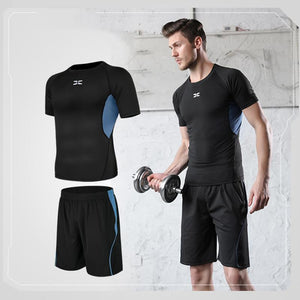 Men tight-fitting short-sleeved sportswear