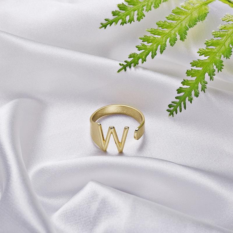 Initial A-Z Letter Ring