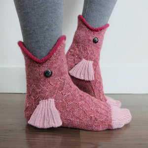 Animal Wool Knitted Socks Unisex Novelty Winter Warm