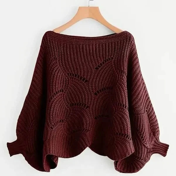 🎅Early Christmas Sales 50% OFF - Bat Sleeve Knitting Shawl