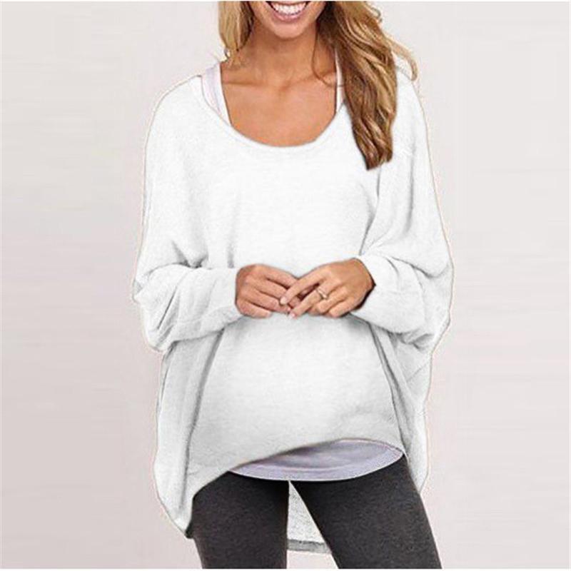 Loose Pullover Solid Color T-Shirt