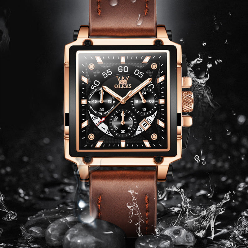 Luminous Luxury Square Business Automatic Mechanical Watch