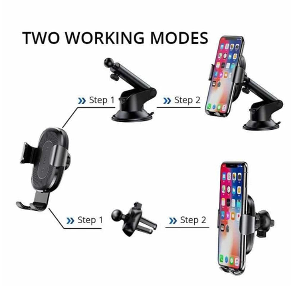 3 in 1 Wireless Charger & Car Phone Holder