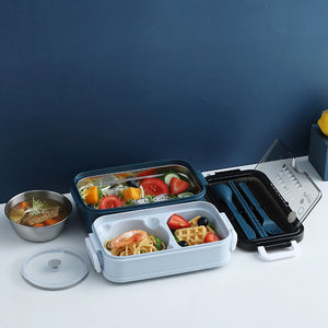 Portable Three Stackable Lunch Box